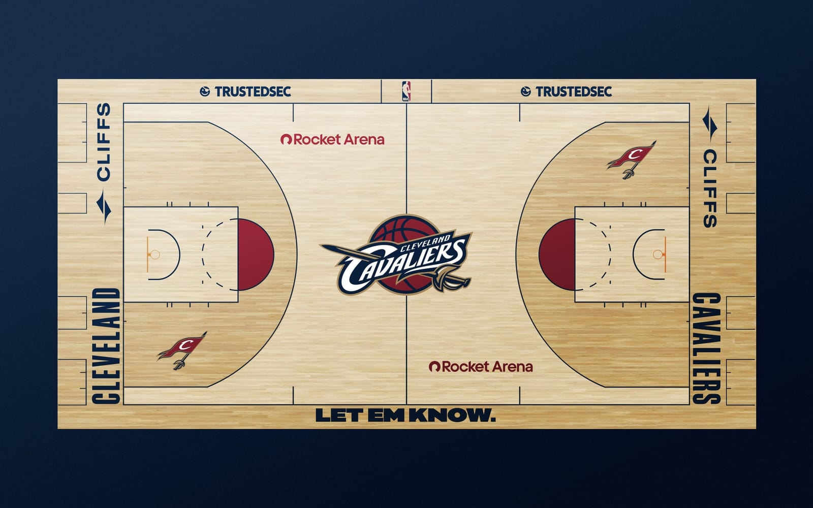 Rocket Mortgage Fieldhouse Cleveland Cavaliers throwback alternate home court for 2026 NBA Playoffs Round 2 Game 6 vs Detroit Pistons