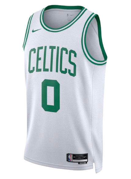 Boston Celtics Association Edition white home jersey for 2026 NBA Playoffs Round 1 vs Philadelphia 76ers