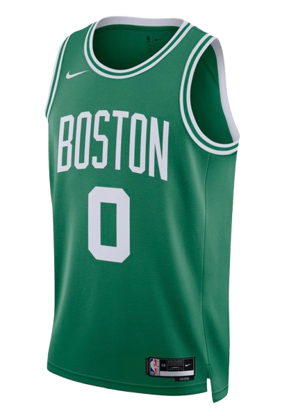 Boston Celtics Icon Edition green home jersey worn at home for 2026 NBA Playoffs Round 1 Game 7 vs Philadelphia 76ers