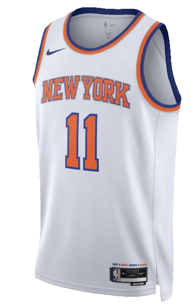 New York Knicks Association Edition white home jersey and uniform for 2026 NBA Playoffs Round 2 Game 1 vs Philadelphia 76ers