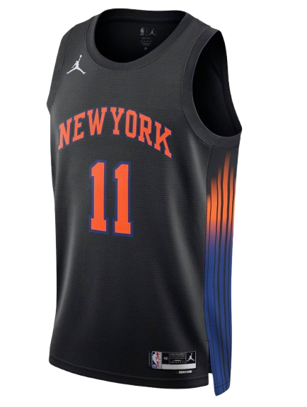 New York Knicks Statement Edition black home jersey and uniform for 2026 NBA Eastern Conference Finals Game 2 vs Cleveland Cavaliers