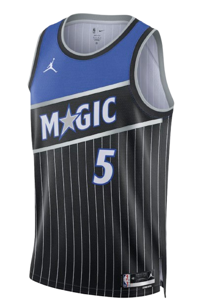 Orlando Magic Statement Edition black home jersey for 2026 NBA Playoffs Round 1 Game 6 vs Detroit Pistons