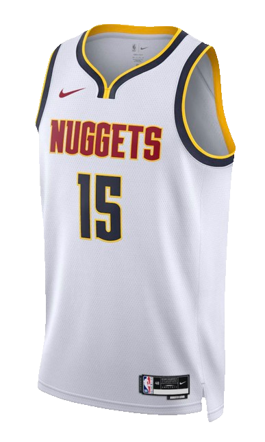 Denver Nuggets Association Edition white road jersey for 2026 NBA Playoffs Round 1 Game 6 at Minnesota Timberwolves