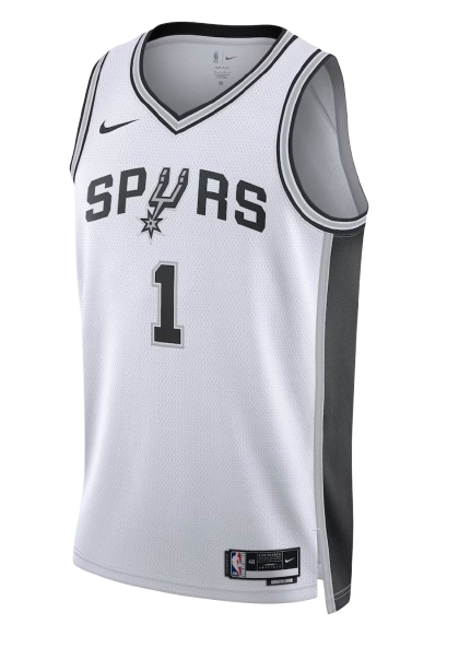 San Antonio Spurs Association Edition white home jersey and uniform for 2026 NBA Western Conference Finals Game 4 vs Oklahoma City Thunder
