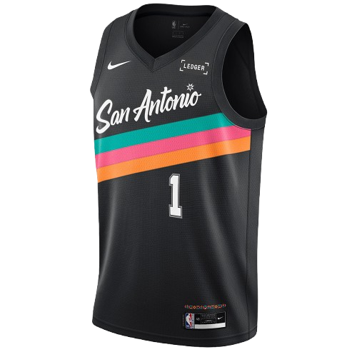 San Antonio Spurs City Edition Fiesta black home jersey and uniform for 2026 NBA Playoffs Round 2 Game 1 vs Minnesota Timberwolves
