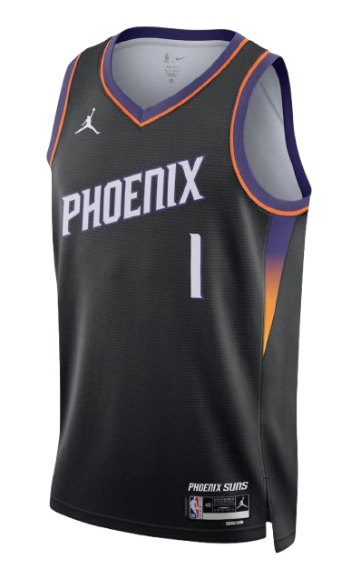 Phoenix Suns Statement Edition black home jersey for 2026 NBA Playoffs Round 1 Game 4 vs Oklahoma City Thunder