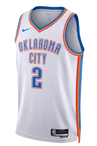 Oklahoma City Thunder Association Edition white road jersey and uniform for 2026 NBA Western Conference Finals Game 6 at San Antonio Spurs