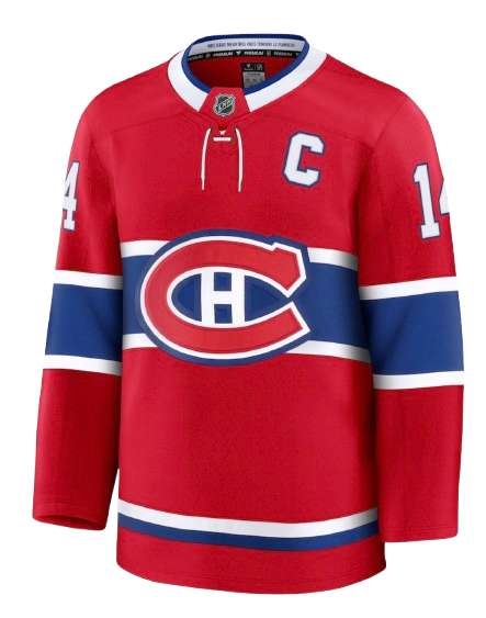 Montreal Canadiens red home sweater for 2026 NHL Stanley Cup Playoffs Round 1 Game 6 vs Tampa Bay Lightning