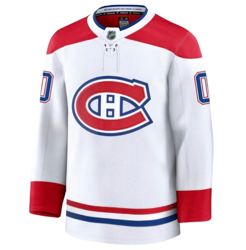 Montreal Canadiens white road sweater for 2026 NHL Stanley Cup Playoffs Round 1 Game 1 at Tampa Bay Lightning