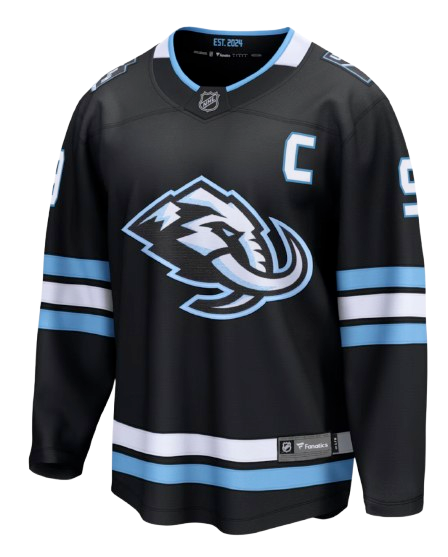 Utah Mammoth black home sweater for 2026 NHL Stanley Cup Playoffs Round 1 Game 6 vs Vegas Golden Knights