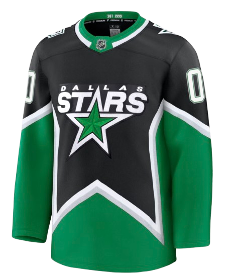 Dallas Stars black alternate home sweater with center star for 2026 NHL Stanley Cup Playoffs Round 1 Game 2 vs Minnesota Wild
