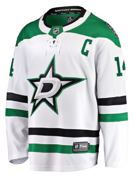 Dallas Stars white road sweater for 2026 NHL Stanley Cup Playoffs Round 1 Game 6 at Minnesota Wild