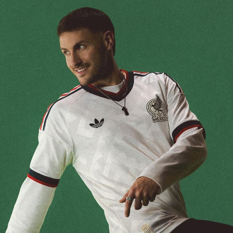Mexico Away Kit On Model