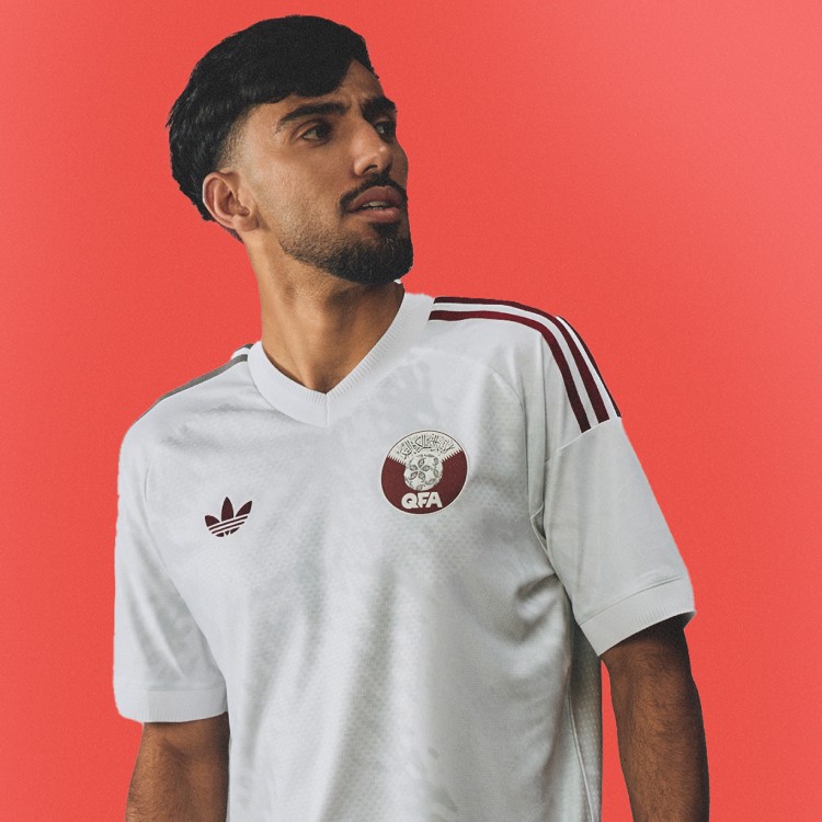 Qatar Away Kit On Model