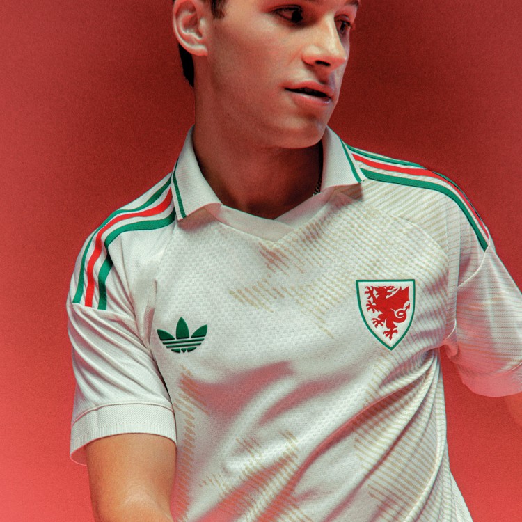 Wales Away Kit On Model