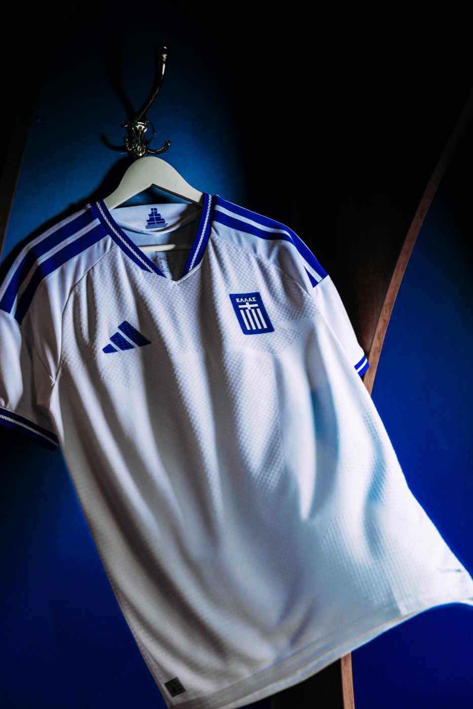 Greece 2026 World Cup home kit by Adidas in white and blue