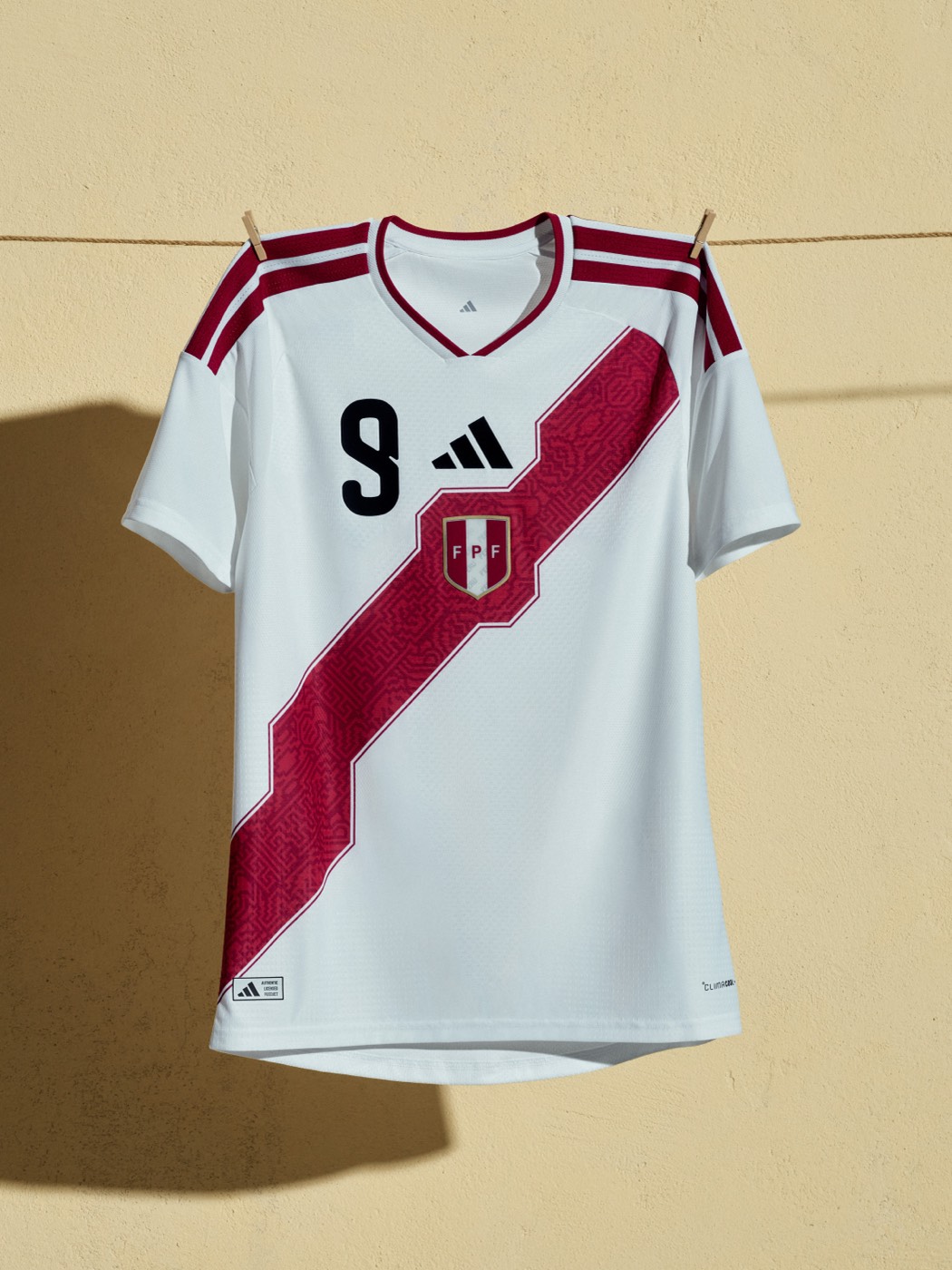 Peru 2026 World Cup home kit by Adidas with diagonal sash