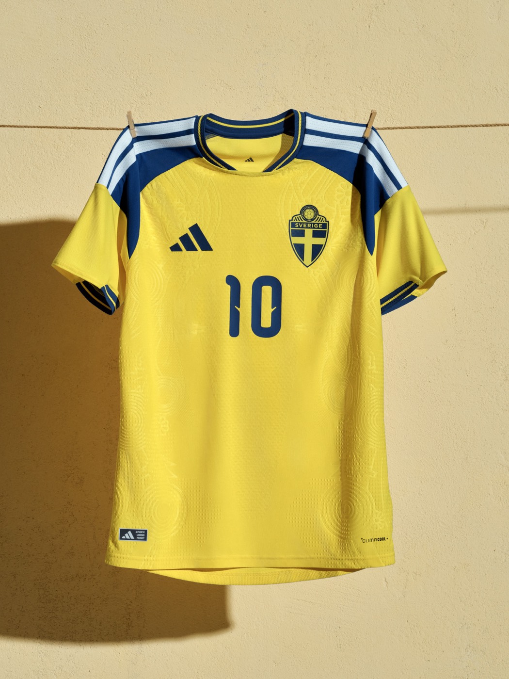 Sweden 2026 World Cup home kit by Adidas in yellow and blue
