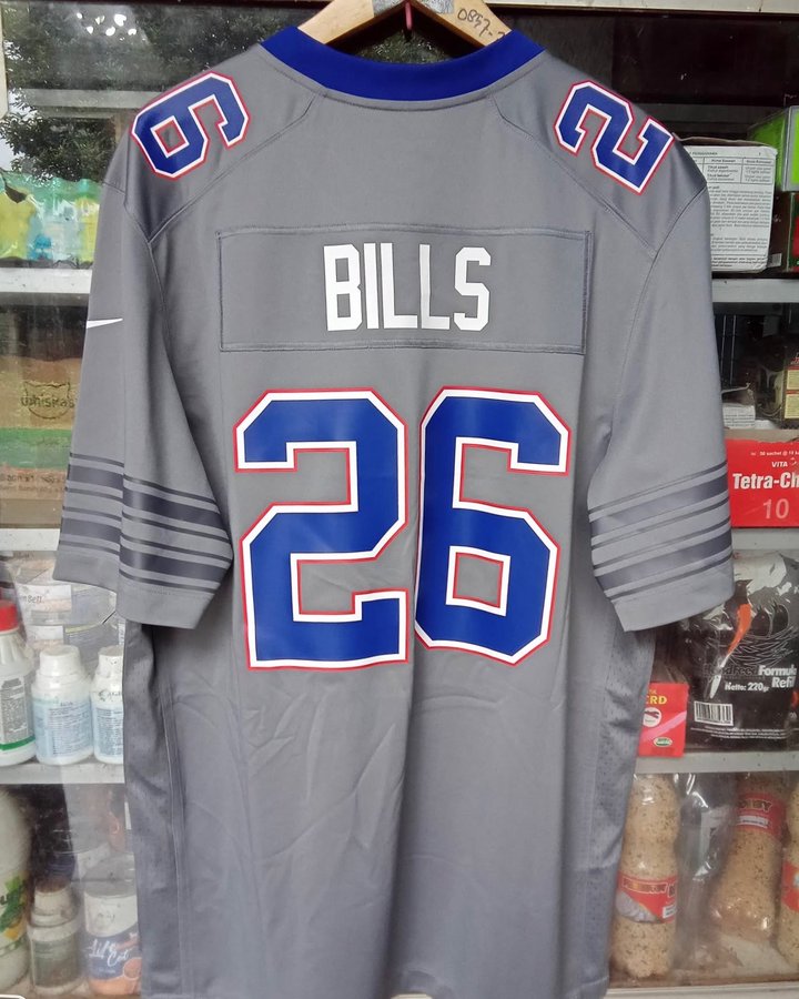 Leaked Buffalo Bills gray alternate jersey 2026 back