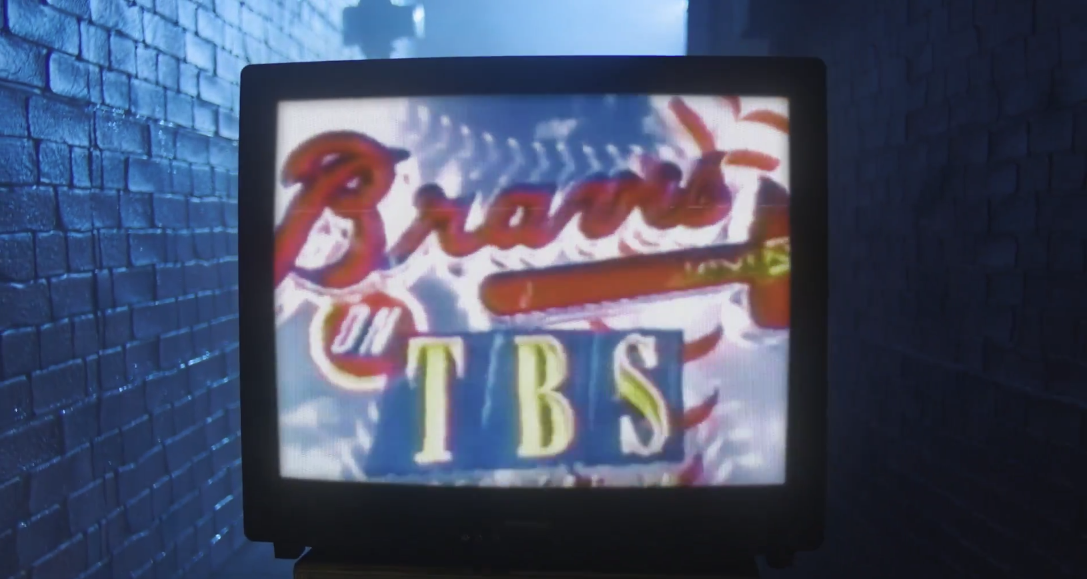 Braves on TBS classic TV broadcast graphic