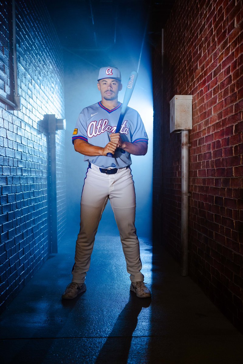 Atlanta Braves player walking through tunnel in 2026 City Connect uniform