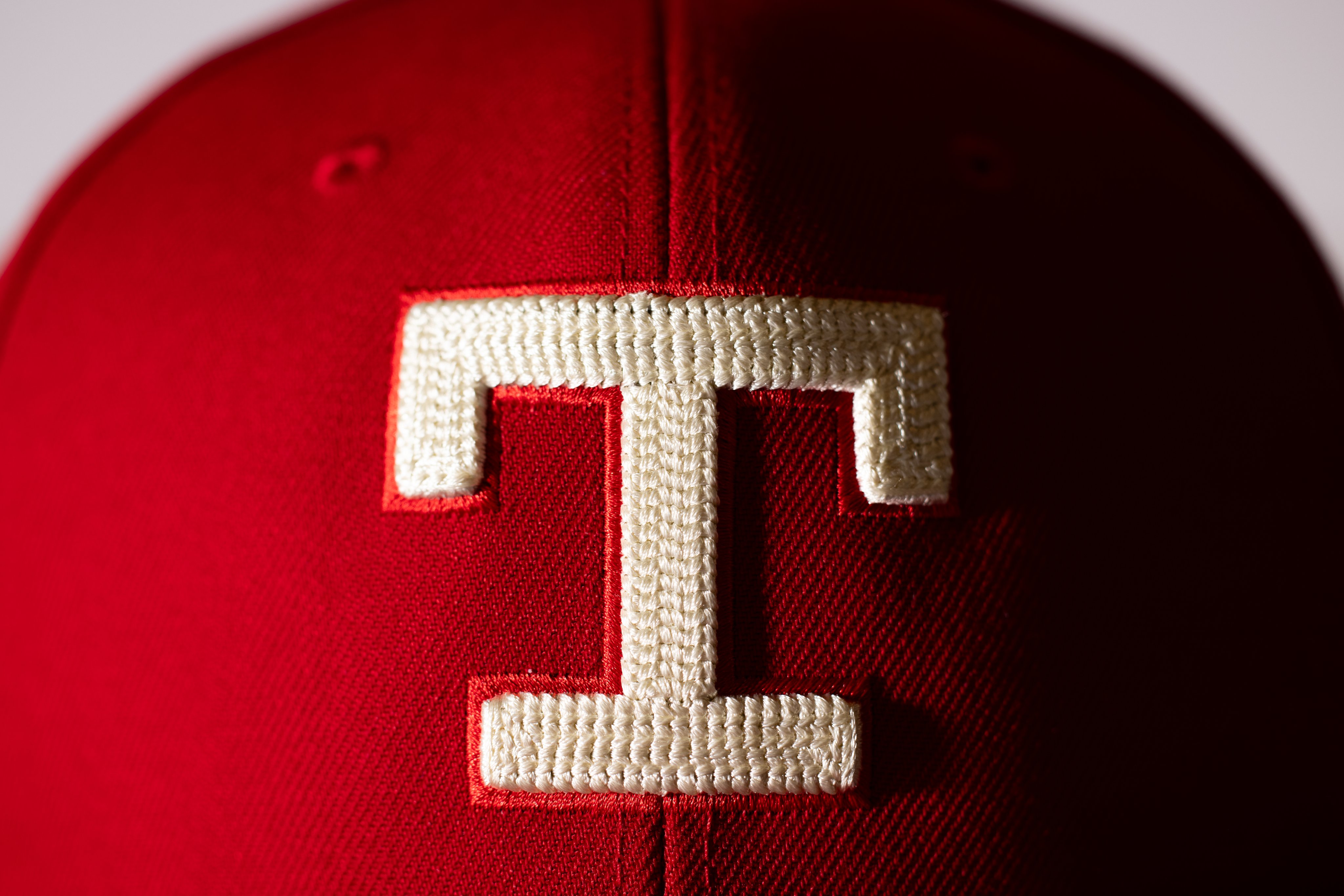 Texas Rangers 2026 City Connect hat close-up T logo stitching detail