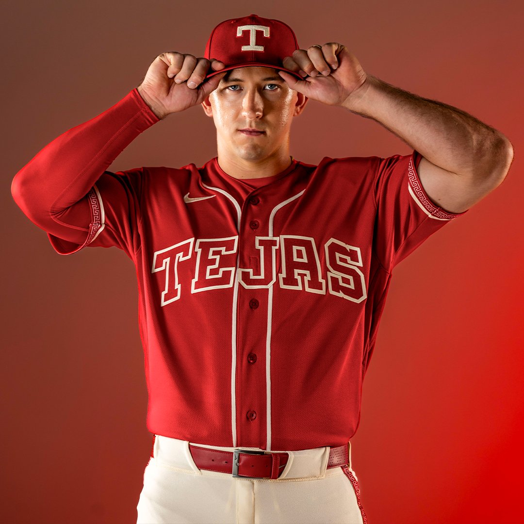 Texas Rangers 2026 City Connect Tejas jersey official player photo