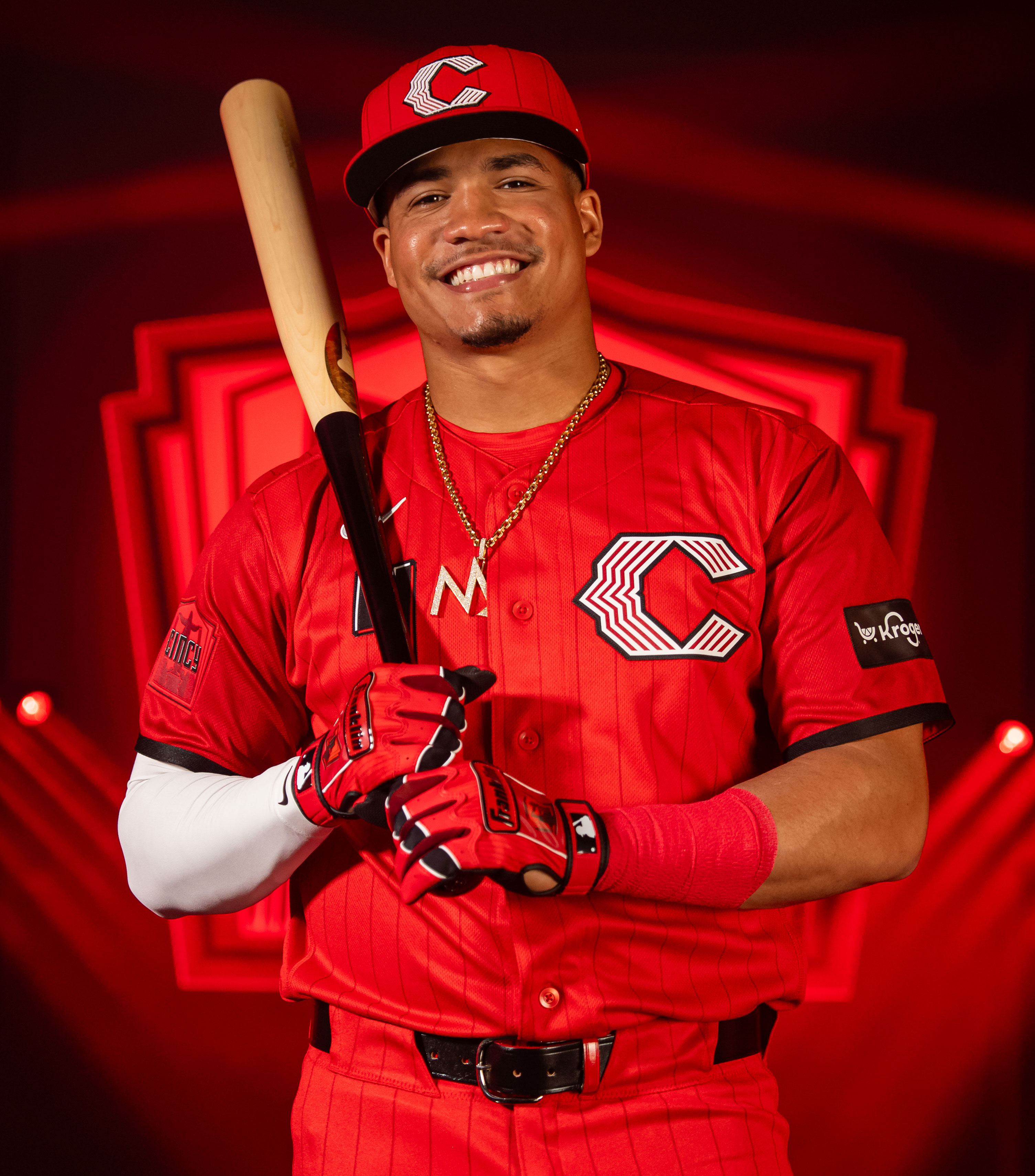 Cincinnati Reds City Connect 2026 player close-up