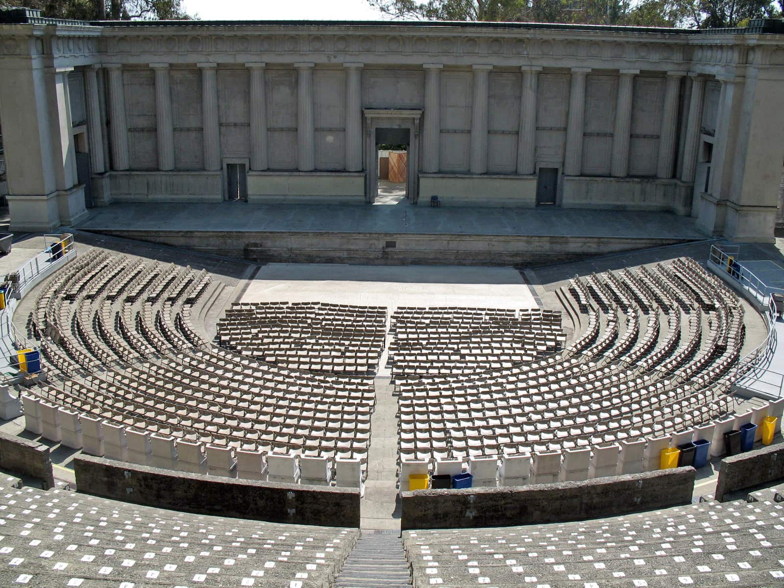 The Hearst Greek Theatre at UC Berkeley, where the Grateful Dead played the shows Cal's Grateful Bears helmet celebrates