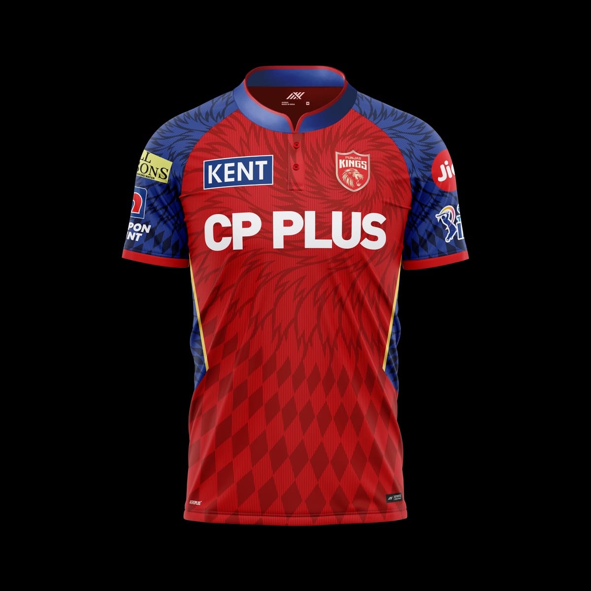 Punjab Kings 2026 IPL jersey — signature red kit with silver detailing