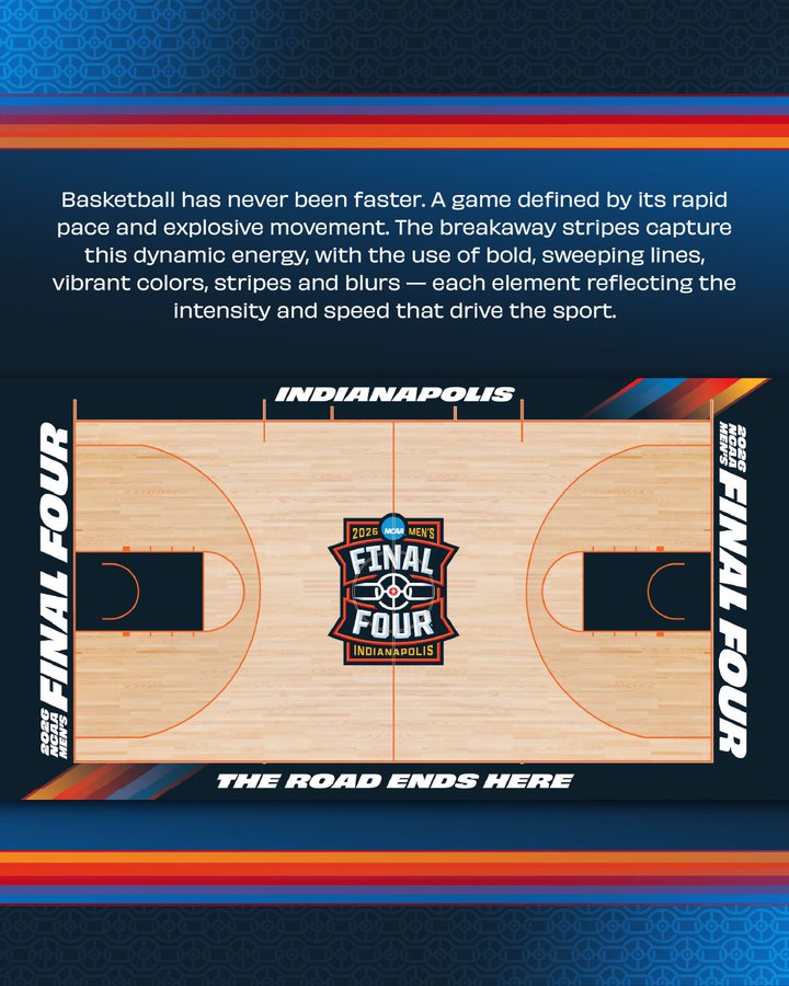 2026 Final Four Court - Overhead View