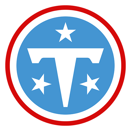 Tennessee Titans 2026 logo, a white T with three stars