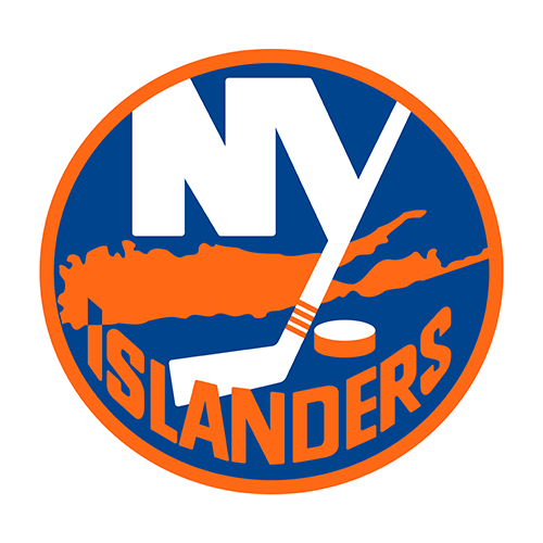 New York Islanders logo with a map of Long Island