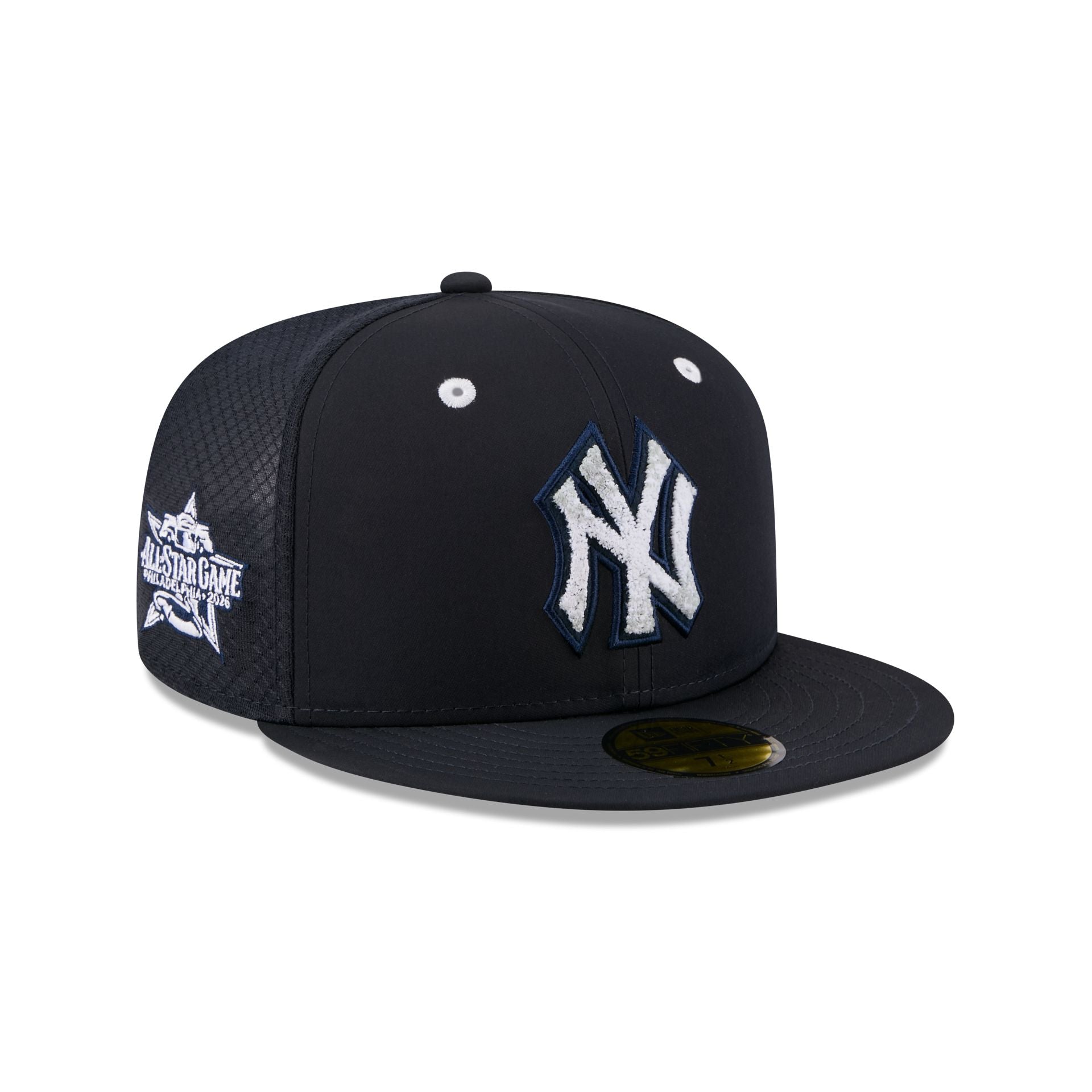 New York Yankees 2026 All-Star Game Workout cap, navy with white chenille interlocking NY logo