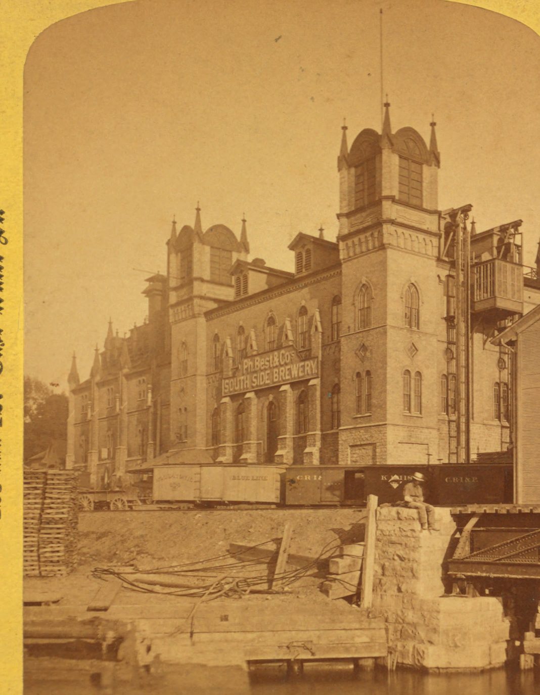 Ph. Best and Co.'s South Side Brewery in Milwaukee in the 1880s