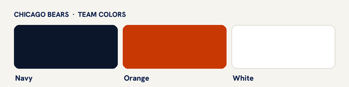 Chicago Bears team colors