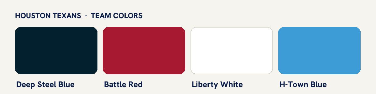 Houston Texans team colors