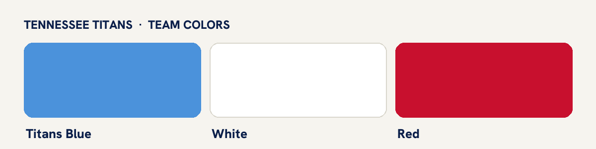Tennessee Titans team colors