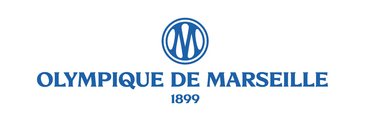 Olympique de Marseille new 2026 full wordmark logo with founding year 1899