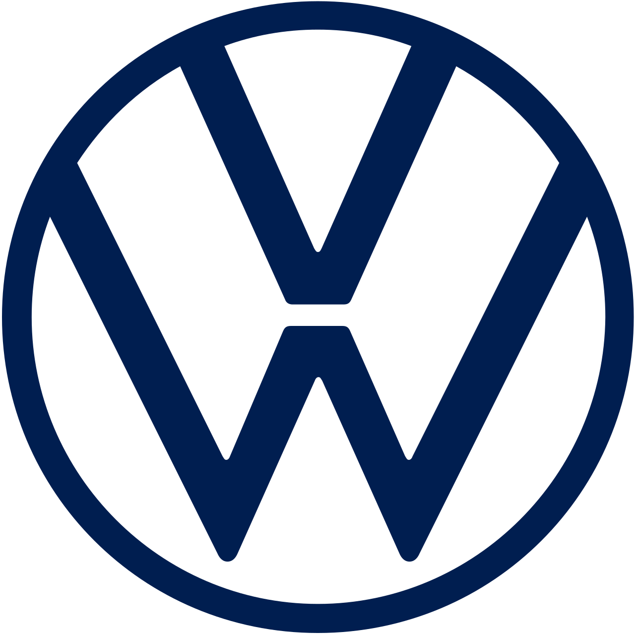Volkswagen logo 2019 rebrand comparison