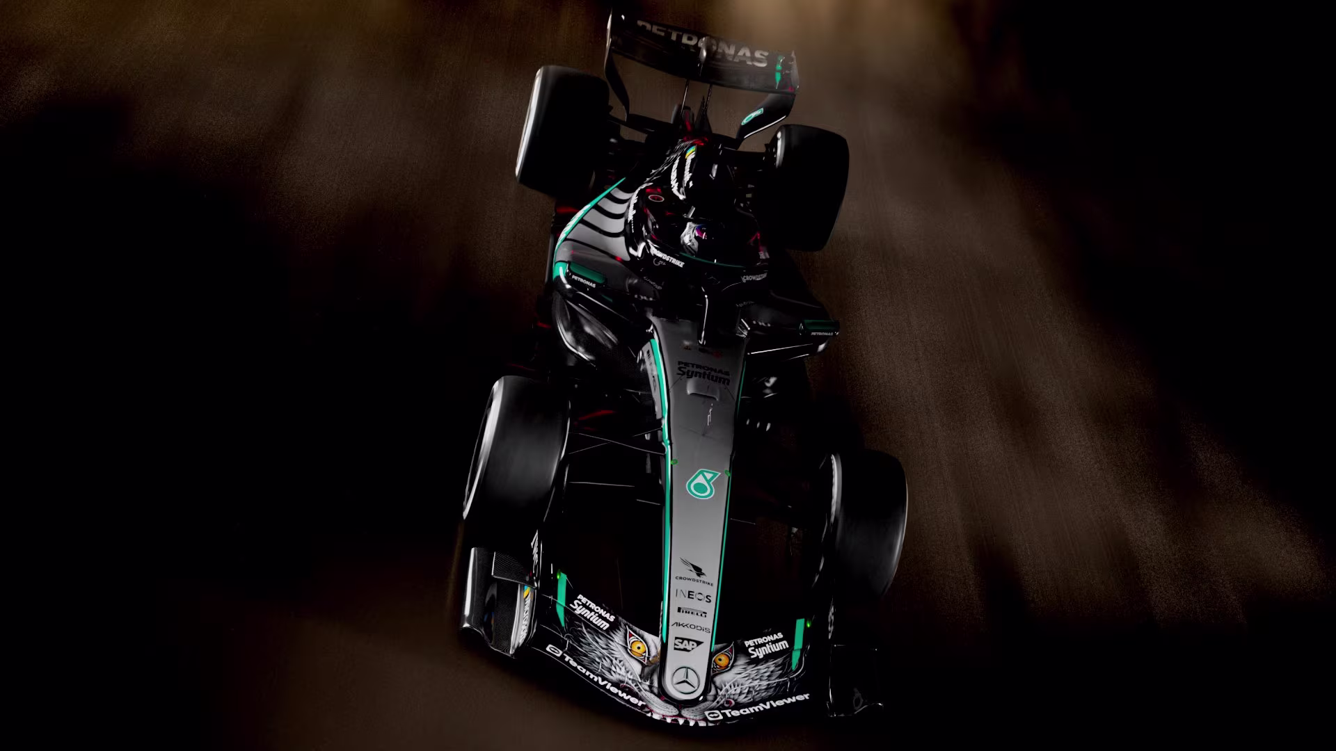 Mercedes wolf livery side view