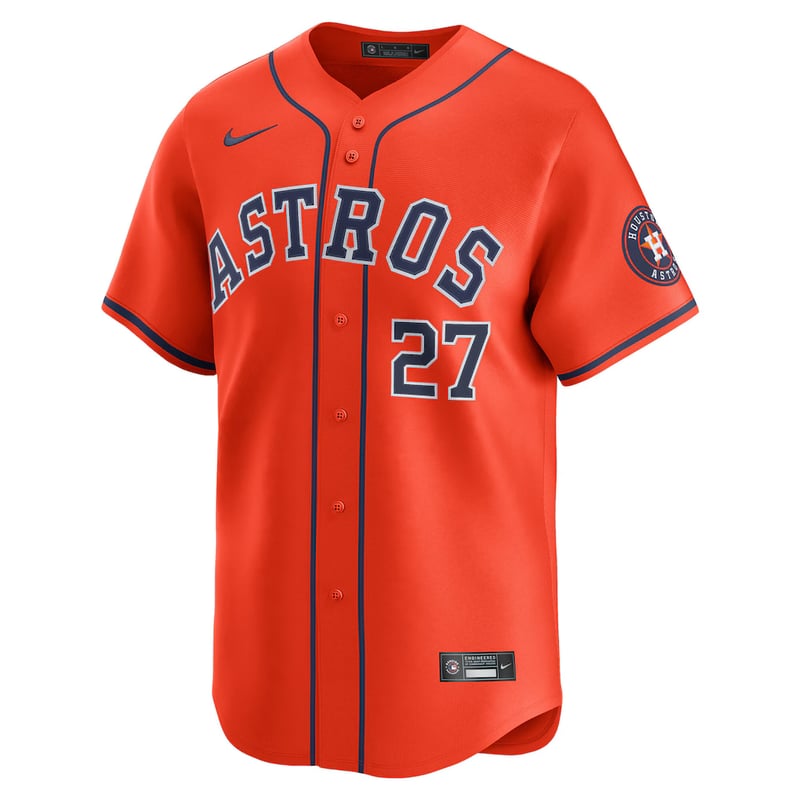 Houston Astros Orange Alternate jersey worn August 21 2026 against the Athletics, from the MLB daily uniform tracker