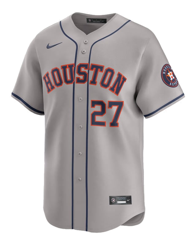Astros Road Gray jersey worn August 11 2026, from the MLB daily uniform tracker
