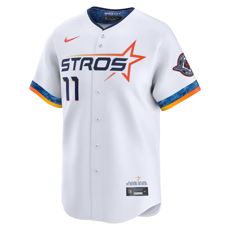Astros Stros City Connect jersey worn August 3 2026, from the MLB daily uniform tracker