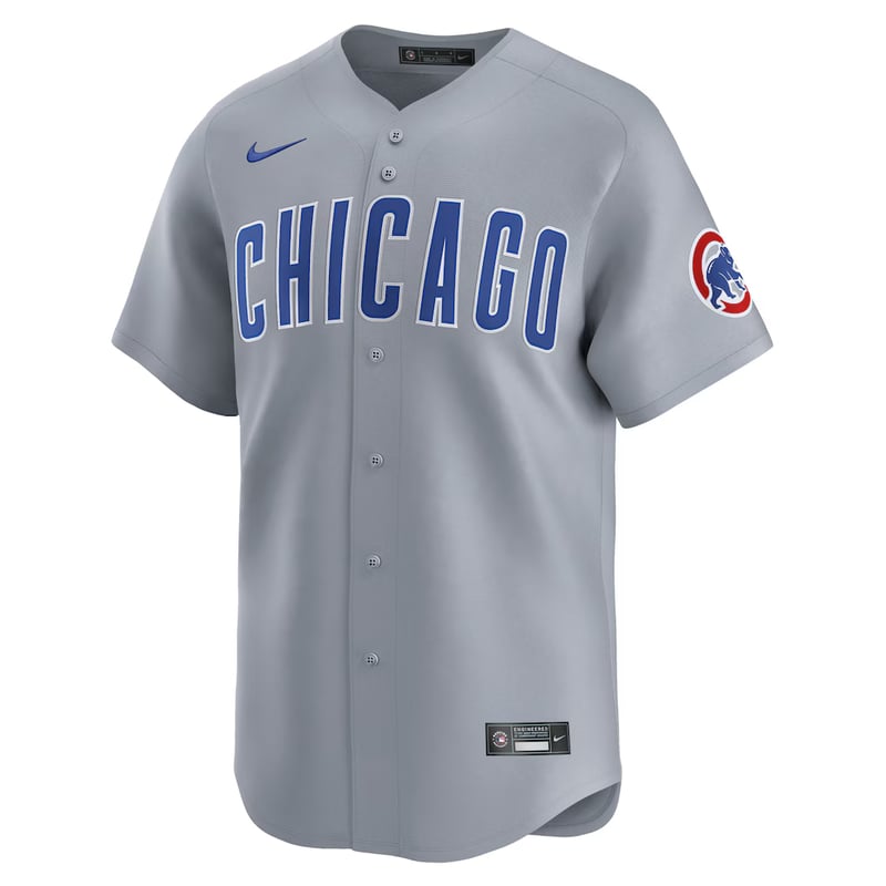 Chicago Cubs Road Gray jersey worn August 23 2026 against the Mariners, from the MLB daily uniform tracker
