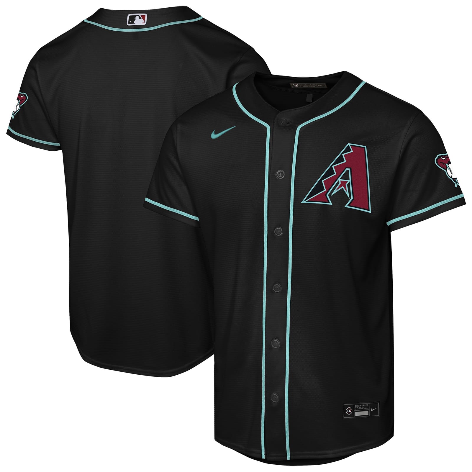 Arizona Diamondbacks black alternate jersey worn July 9 2026 at the Padres, from the MLB daily uniform tracker