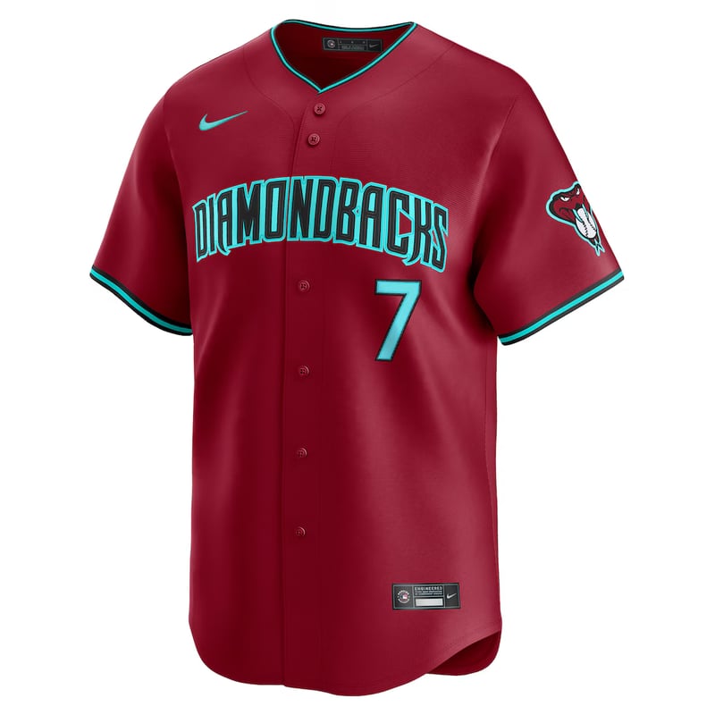 Arizona Diamondbacks Sedona Red jersey worn August 17 2026 against the Boston Red Sox, from the MLB daily uniform tracker