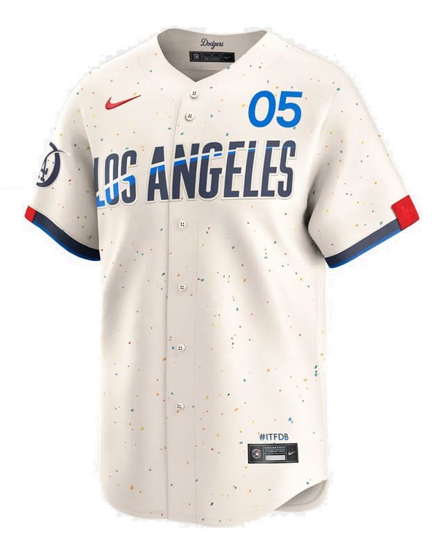 Los Angeles Dodgers Cream City Connect jersey worn August 22 2026 against the Pirates, from the MLB daily uniform tracker