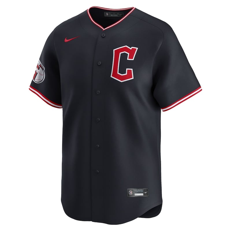 Cleveland Guardians Navy Alternate jersey worn August 23 2026 against the Rockies, from the MLB daily uniform tracker