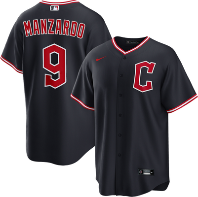 Cleveland Guardians navy blue alternate jersey with the red Diamond C worn July 9 2026 at the Twins, from the MLB daily uniform tracker